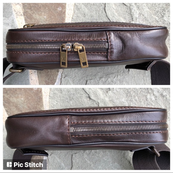 💯Authentic Louis Vuitton Sioux Utah Brown Waist Body Bag - Unisex ❤️VERY RARE❤️ - Picture 8 of 16